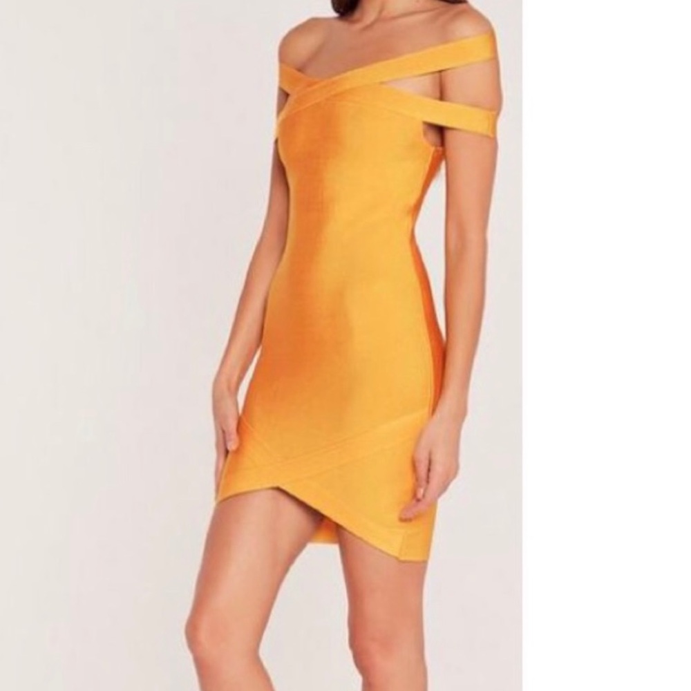 Missguided Bandage Bardot Bodycon Dress View 3